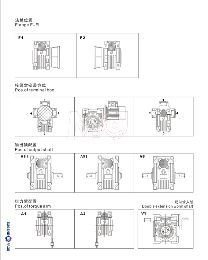 NRV蝸輪蝸桿減速機尺寸