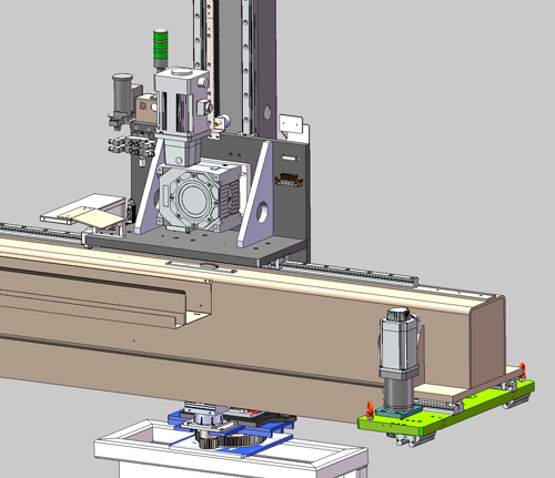 帶自鎖的蝸輪蝸桿減速機3D圖