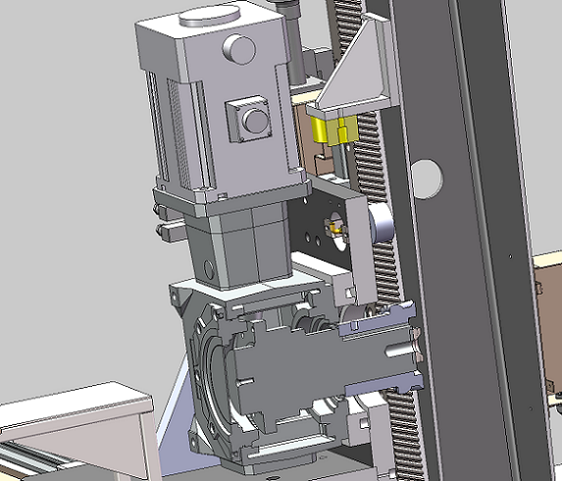 蝸輪蝸桿減速機應用3D圖