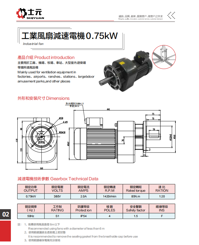 士元0.75KW工業風扇電機3.png